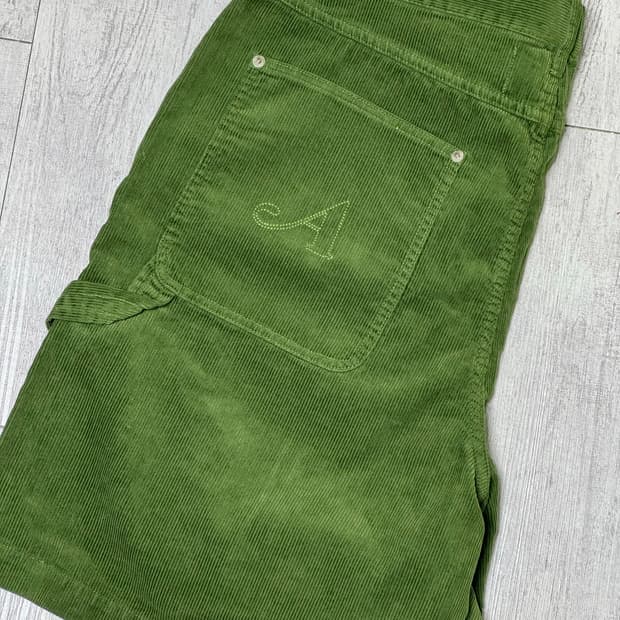 [XL] 어웨이크 뉴욕 카펜터 쇼츠 코듀로이 그린