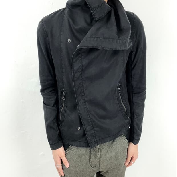 Armani Exchange Asymmetric High Neck Jac