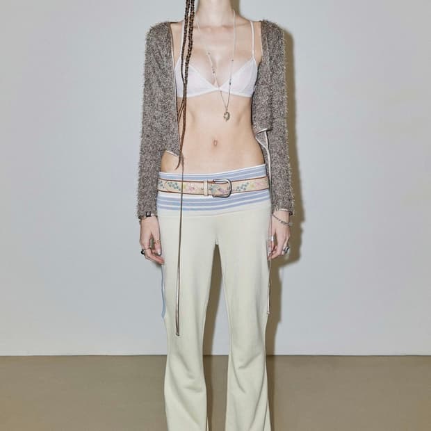 Sculptor Cut Out Stripe Sweatpants Raw