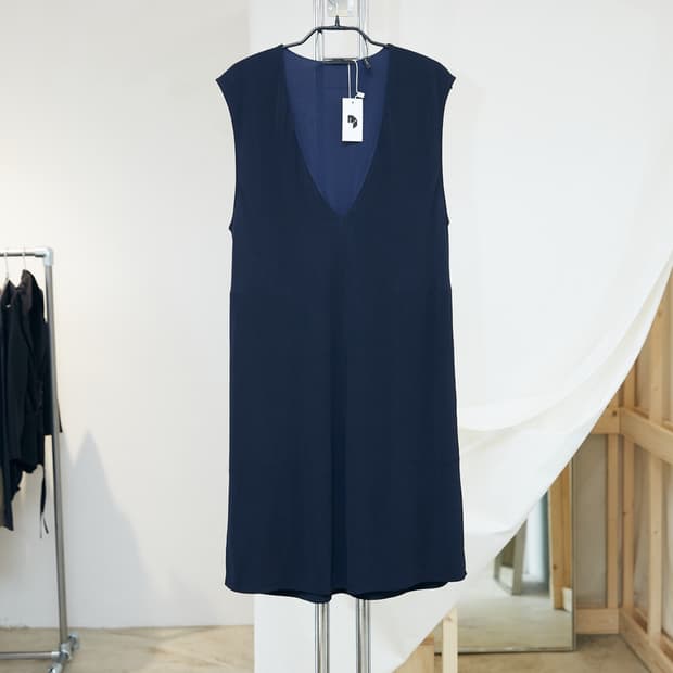 Viscose V-neck Sleeveless One-Piece