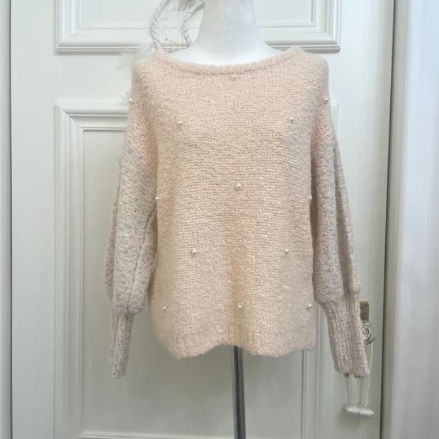 coral pearl point sleeve glitter lovely 