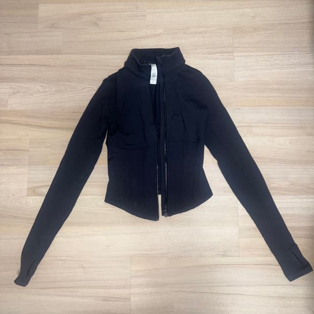 XXS 알로 요가 에어브러쉬 코르셋 풀집 자켓 블랙 alo 정품