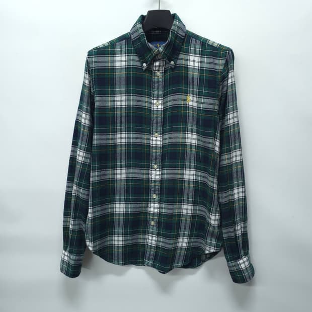 폴로랄프로렌 코튼 그린체크 셔츠 (XS)
