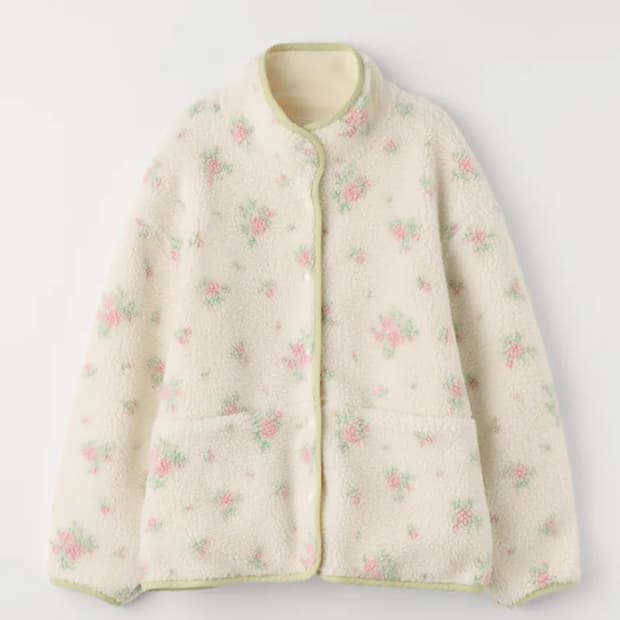 셀리테일즈 후리스 flower reversible fleece