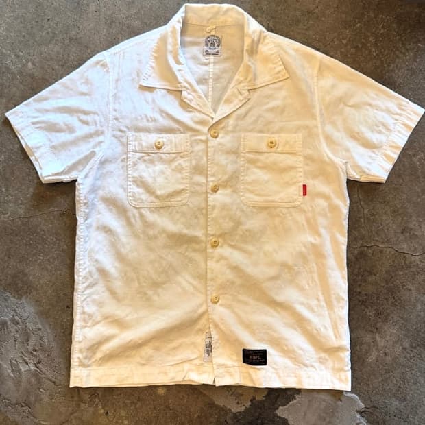 Wtaps(더블탭스) 자가드 카모 화이트 셔츠 (M)