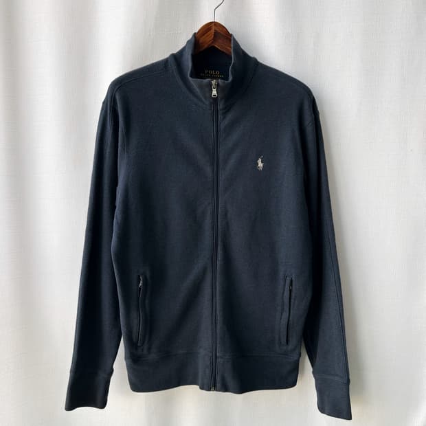 폴로 랄프로렌 퍼포먼스 풀 지퍼 트랙 니트 자켓 네이비 M