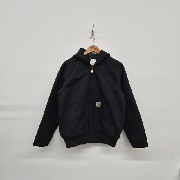 칼하트 블랙 후드 액티브 자켓 남녀공용 M
