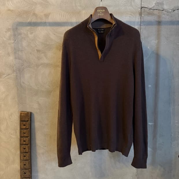 마시모두티 짚업 니트 100