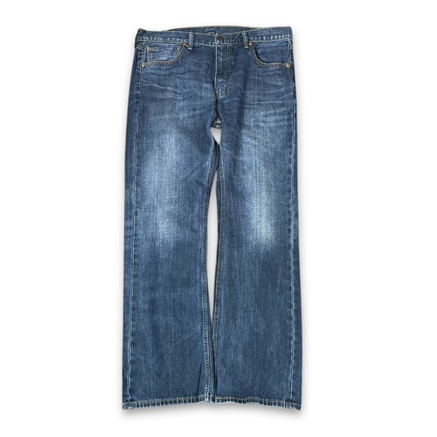 (38) 리바이스 527 38X32 진청 워싱 데님 팬츠