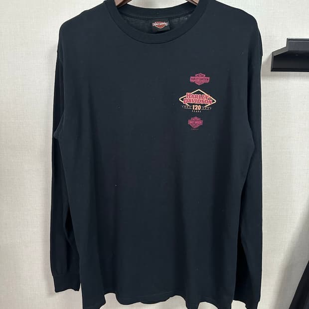 할리데이비슨 창원 긴팔 티셔츠 블랙 105-110