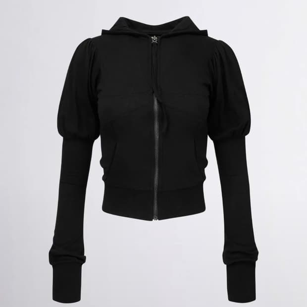 스컬프터 솔리드 집업 후드 블랙 L