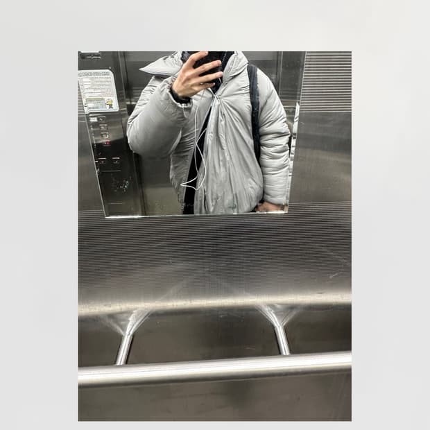 포스트아카이브 팩션 에어자켓 그레이 m