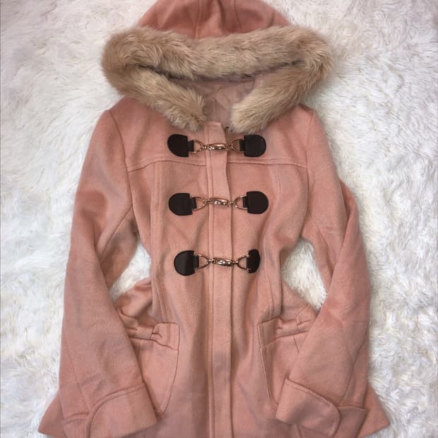 pink lovely ribbon coat