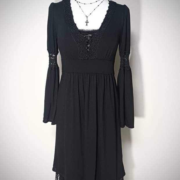 고딕 고스 원피스 코디 세트