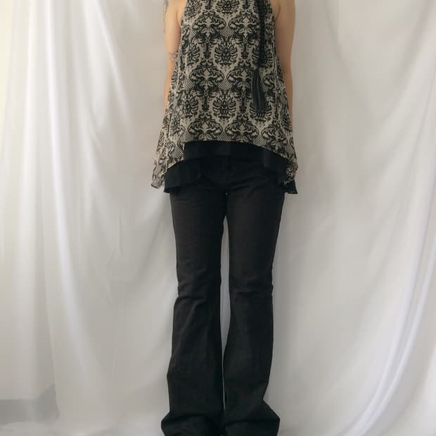 ornament pattern sleeveless