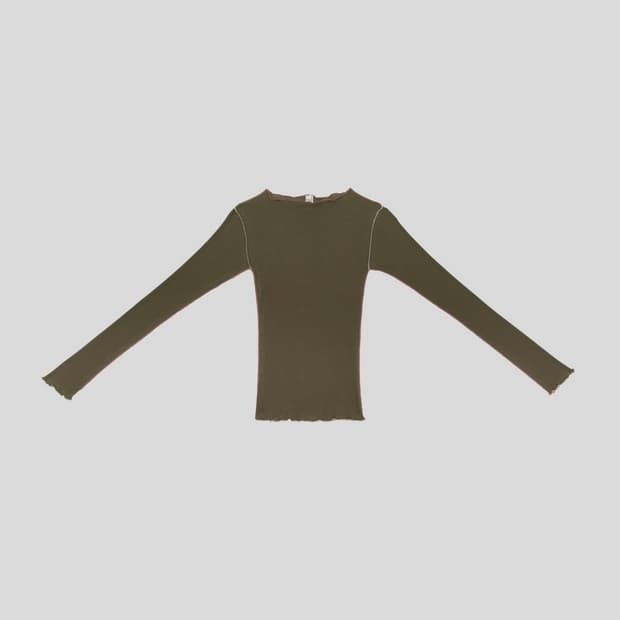 베이스레인지 vein longsleeve conto green