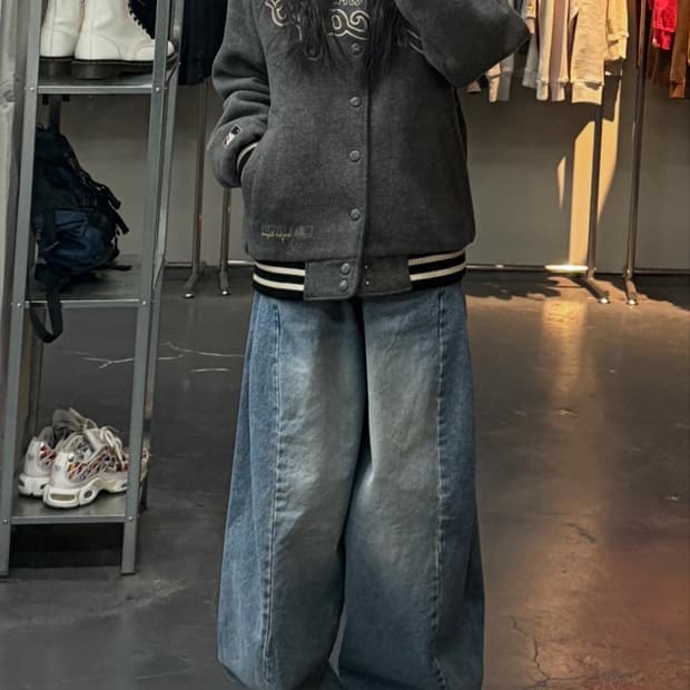 MLB 시카고 화이트삭스 울 바시티 스타디움자켓 A3165