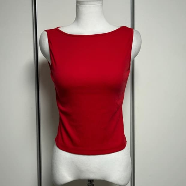 보트넥 나시 레드 