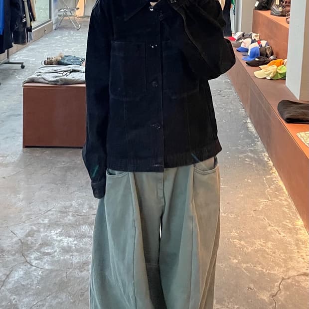 인사일런스 블랙 데님 자켓 H854