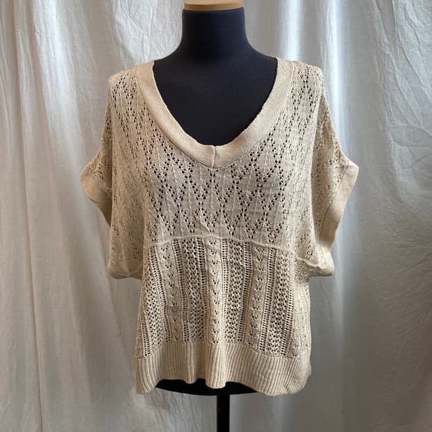 KHALITA 베이지 니트 베스트(F)