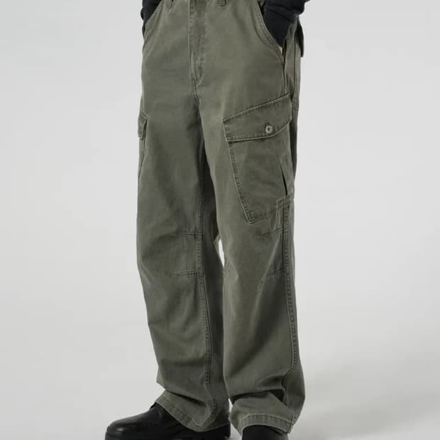 유니온블루 유니폼카고팬츠 카키 28 사이즈 새상품