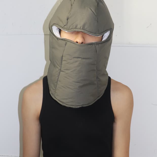 로스앤젤레스 어패럴 이지 시즌9 샘플 푸퍼 마스크 카키