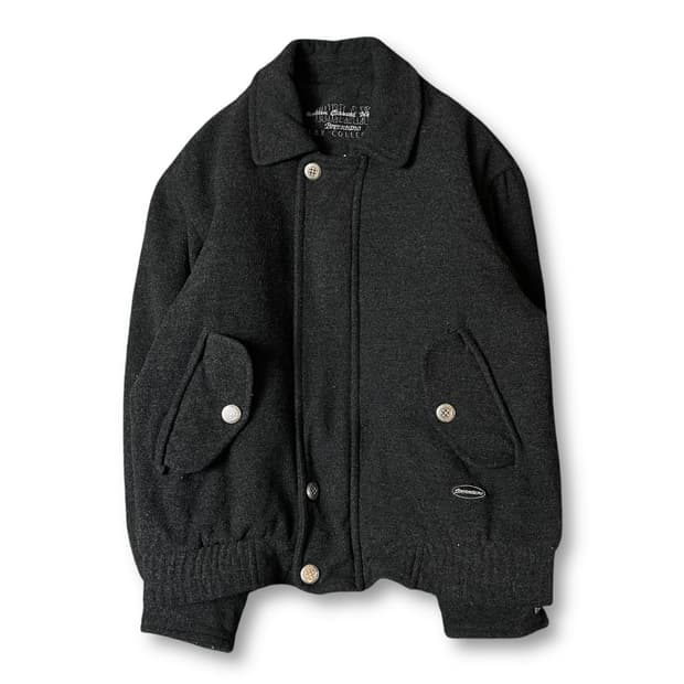 브렌타노 그레이 투포켓 울 카라 자켓