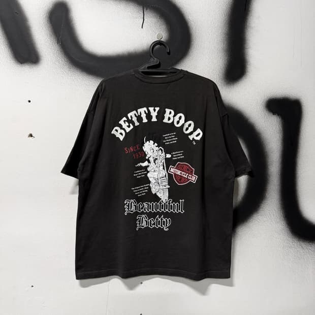 VTG 빈티지 베티붑 입체 빅 프린팅 루즈핏 반팔 티셔츠