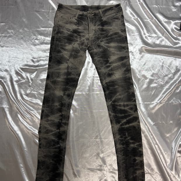 tie-dye skinny fit pants