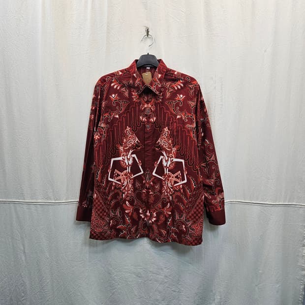 Batik Keris 빈티지 문양 셔츠