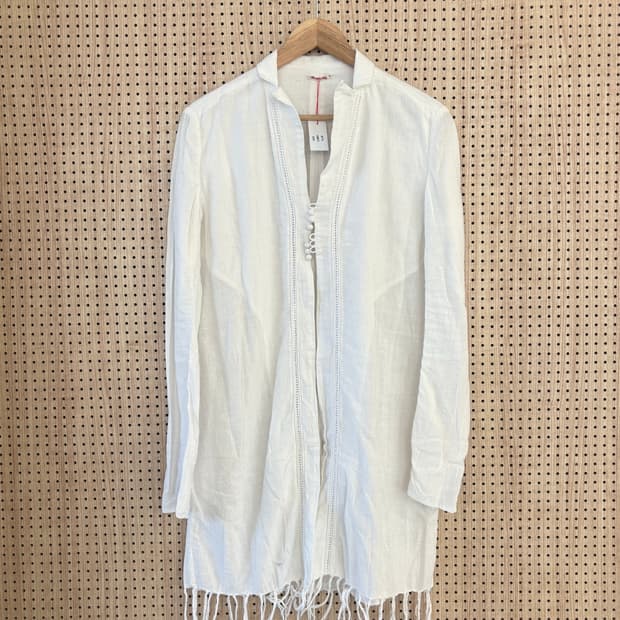 캐피탈 코튼 롱 블라우스