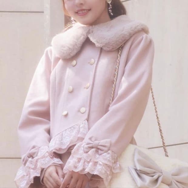 엑시즈팜 히메갸루 핑크 코트