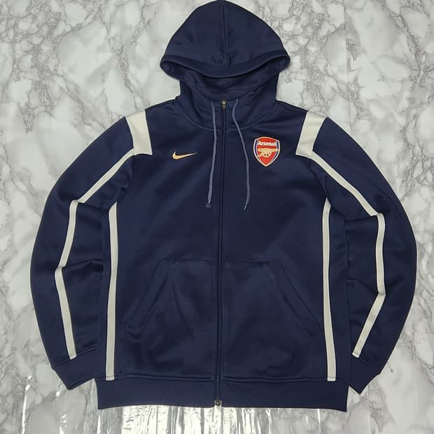 나이키 아스날 07-08 트레이닝 후드집업 져지 자켓 