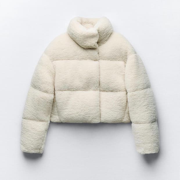 자라) 덤블 뽀글이 숏패딩