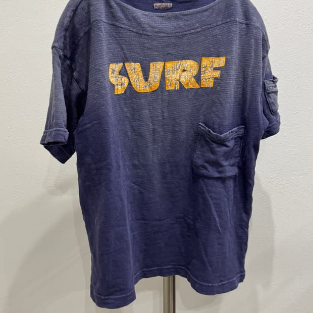 캐피탈 SURF 워시드 보트넥 포켓 티셔츠