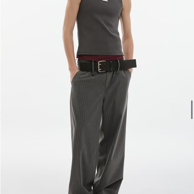 ESC STUDIO spacious 벨트 팬츠