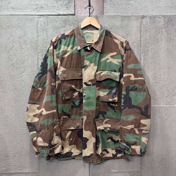 US Army 미군 우드랜드 카모 셔츠 (S)   