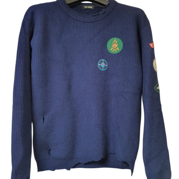 RAF SIMONS 데미지 니트