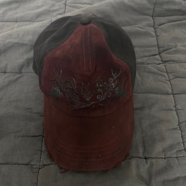 아캄 볼캡 VTG Washed Damage Ball Cap (Wine)