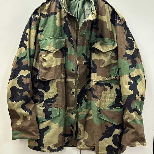90s US Army M65 우드랜드 카모 필드 자켓