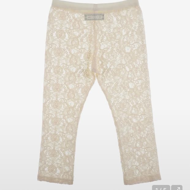 ROSE SHEER LACE LEGGINGS (CREAM)