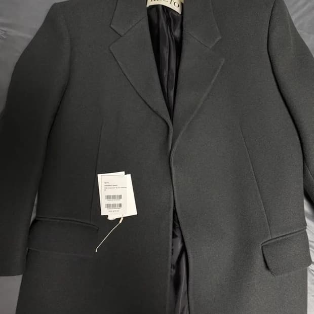 렉토 25 fw 울 싱글코트 차콜 그레이