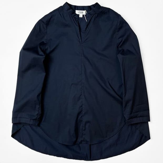 코스 COS 코튼 트임 블라우스 PN5184