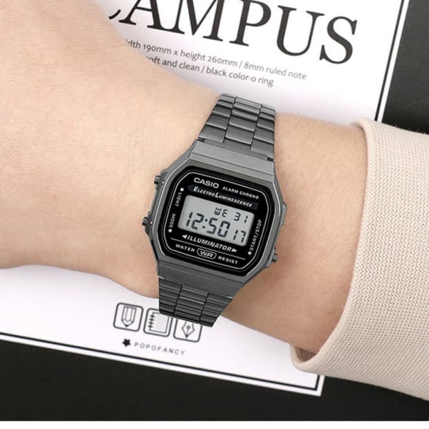 카시오 casio A168WGG-1A 차콜