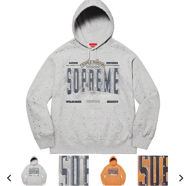 슈프림 라인스톤 후드티 희귀매물