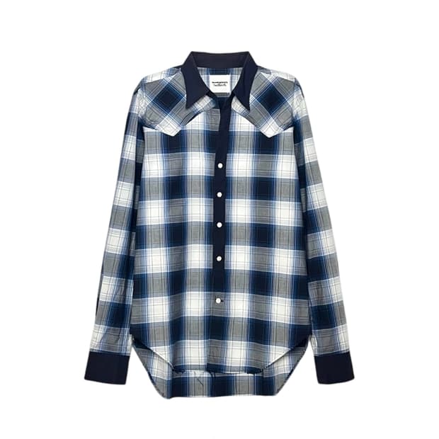 western ombre check shirt