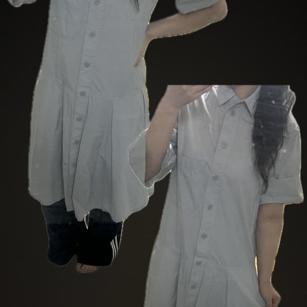 유니클로 셔츠 원피스