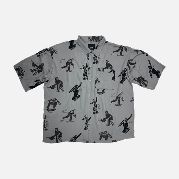 반스 X 볼린 스케이트 보더 오버핏 반팔 셔츠