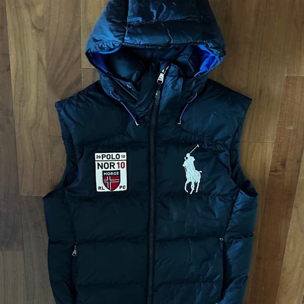 폴로 랄프로렌 빅포니 노르웨이 패딩조끼 S