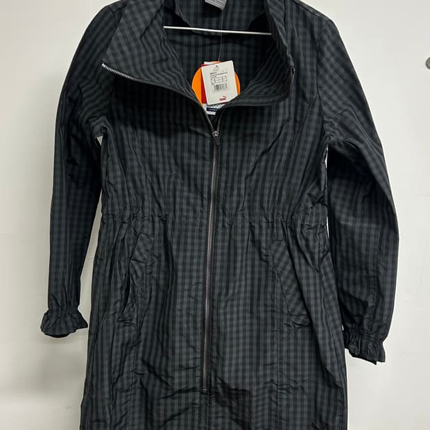 푸마 체크 롱 바람막이 자켓 S